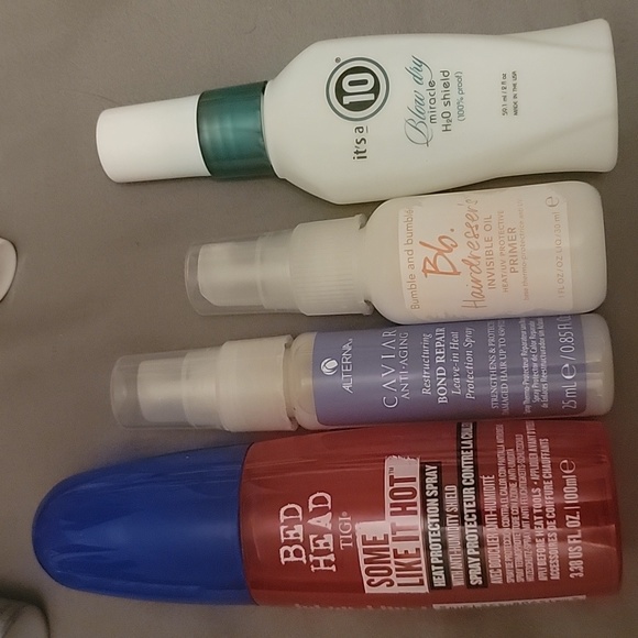 BedHead Hair Lot Of 4 Heat Protectant Hair Spray Deluxe Samples